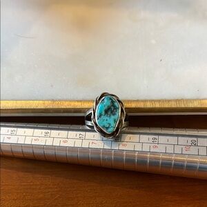 Genuine Turquoise Sterling Silver Ring